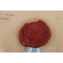 Carica l'immagine nel visualizzatore di Gallery, Diploma Nobiliare Incorniciato Sovrano Scaligero Ordine Ospitaliero Militare dei Cavalieri della Concordia anni 50'