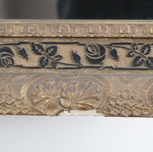Carica l'immagine nel visualizzatore di Gallery, Specchio Rettangolare D'Epoca '900 con Cornice in Legno Dorata