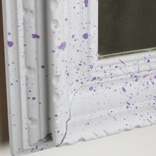 Carica l'immagine nel visualizzatore di Gallery, Specchio vintage con Cornice Colorata Bianca e Viola