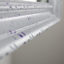 Carica l'immagine nel visualizzatore di Gallery, Specchio vintage con Cornice Colorata Bianca e Viola