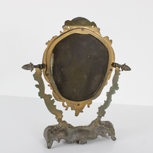 Carica l'immagine nel visualizzatore di Gallery, Specchio da Tavolo Stile Vittoriano in Ottone Vintage Metà del XX Secolo