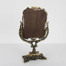 Carica l'immagine nel visualizzatore di Gallery, Psiche Specchio da Tavolo Vittoriano in Ottone Inizi del XX Secolo
