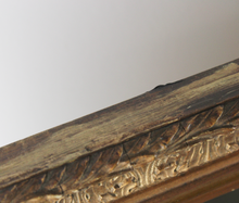 Carica l'immagine nel visualizzatore di Gallery, Specchio Rettangolare con Cornice in Legno Dorata D'Epoca '900