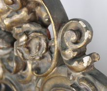 Carica l'immagine nel visualizzatore di Gallery, Specchio Largo Vintage con Cornice in Legno Dorata D'Epoca '900