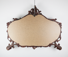 Carica l'immagine nel visualizzatore di Gallery, Specchio Largo Vintage con Cornice in Legno Dorata D'Epoca '900