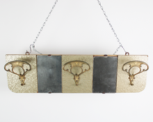 Carica l'immagine nel visualizzatore di Gallery, Appendiabiti Attaccapanni in legno e ganci Ottone con doppio vetro