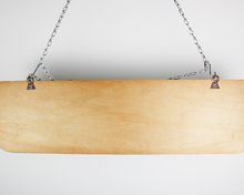 Carica l'immagine nel visualizzatore di Gallery, Appendiabiti Attaccapanni in legno e ganci Ottone con doppio vetro