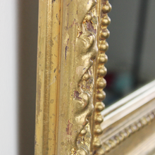 Carica l'immagine nel visualizzatore di Gallery, Specchio Rettangolare con Cornice in Legno Dorata '900