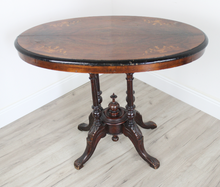 Carica l'immagine nel visualizzatore di Gallery, Tavolino Vittoriano Inglese da Gioco in Legno di Noce XIX Secolo