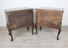 Carica l'immagine nel visualizzatore di Gallery, Coppia di Comodini in Legno con cassetto Vintage D'Epoca Anni 40 50