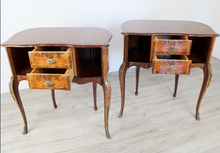 Carica l'immagine nel visualizzatore di Gallery, Coppia di comodini vintage in stile Luigi XV