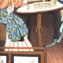 Carica l'immagine nel visualizzatore di Gallery, Dipinto su Vetro Inverso Cinese Vintage CHINESE REVERSE GLASS PAINTING
