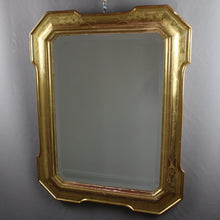 Carica l'immagine nel visualizzatore di Gallery, Specchio Molato con Cornice in Legno Dorata Intagliata D'Epoca Vintage Antico - Ghetto Luxury Milan