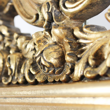 Carica l&#39;immagine nel visualizzatore di Gallery, Specchio Con Cornice Rettangolare in Legno DORATA in Stile Barocco Vintage D&#39;Epoca &#39;900
