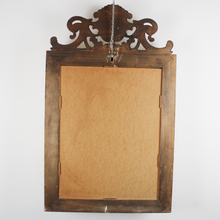 Carica l&#39;immagine nel visualizzatore di Gallery, Specchio Con Cornice Rettangolare in Legno DORATA in Stile Barocco Vintage D&#39;Epoca &#39;900
