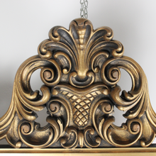 Carica l&#39;immagine nel visualizzatore di Gallery, Specchio Con Cornice Dorata Rettangolare in Legno XX Secolo
