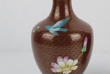 Carica l&#39;immagine nel visualizzatore di Gallery, Coppia Piccoli vasi Cloisonnè Jingfa CINESI Vintage XX secolo
