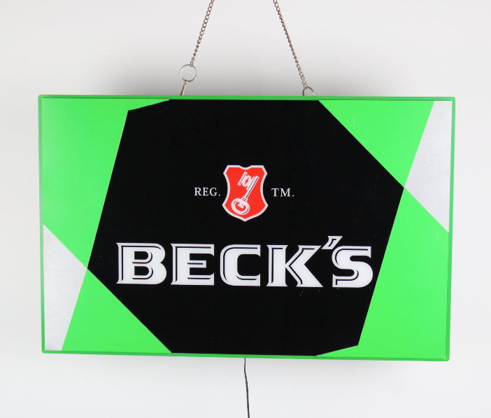 Insegna luminosa pubblicitaria della BECK'S Led