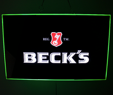 Carica l&#39;immagine nel visualizzatore di Gallery, Insegna luminosa pubblicitaria della BECK&#39;S Led
