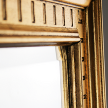 Carica l&#39;immagine nel visualizzatore di Gallery, Specchio Con Cornice Rettangolare in Legno DORATA in Stile Barocco Vintage D&#39;Epoca &#39;900
