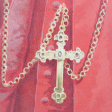 Carica l&#39;immagine nel visualizzatore di Gallery, Dipinto ad olio ritraente Beato Andrea C. Cardinal Ferrari fine &#39;800
