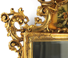 Carica l&#39;immagine nel visualizzatore di Gallery, Grande Specchio Con Cornice in Legno DORATA Specchiera Barocco Vintage D&#39;Epoca
