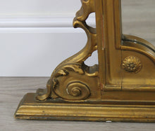 Carica l&#39;immagine nel visualizzatore di Gallery, Grande Specchiera Specchio con Cornice in Legno Dorata Vintage D&#39;Epoca Stile 900
