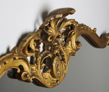 Carica l&#39;immagine nel visualizzatore di Gallery, Grande Specchiera Specchio con Cornice in Legno Dorata Vintage D&#39;Epoca Stile 900
