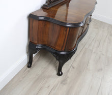 Carica l&#39;immagine nel visualizzatore di Gallery, Consolle Credenza Comò Bassa Vintage in Legno Mobile con Specchio Molato Epoca
