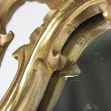 Carica l&#39;immagine nel visualizzatore di Gallery, Specchio Vintage con Cornice in Legno Dorata metà XX secolo
