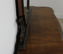 Carica l&#39;immagine nel visualizzatore di Gallery, Consolle Credenza Comò Bassa Vintage in Legno Mobile con Specchio Molato Epoca
