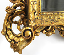 Carica l&#39;immagine nel visualizzatore di Gallery, Grande Specchio Con Cornice in Legno DORATA Specchiera Barocco Vintage D&#39;Epoca
