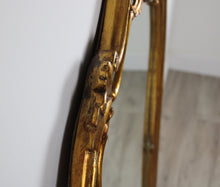 Carica l&#39;immagine nel visualizzatore di Gallery, Grande Specchiera Specchio Stile Barocco con Cornice in Legno Dorata Vintage 900
