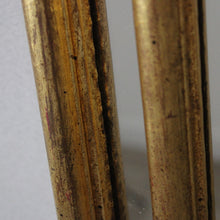 Carica l&#39;immagine nel visualizzatore di Gallery, Antico Specchio Specchiera Cornice in Legno Dorata Vintage D&#39;Epoca Intarsiata
