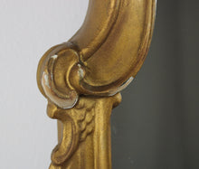 Carica l&#39;immagine nel visualizzatore di Gallery, Grande Specchiera Specchio con Cornice in Legno Dorata Vintage D&#39;Epoca Stile 900
