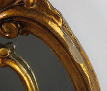 Carica l&#39;immagine nel visualizzatore di Gallery, Grande Specchiera Specchio Stile Barocco con Cornice in Legno Dorata Vintage 900
