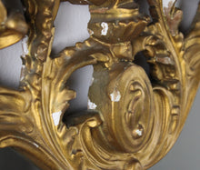 Carica l&#39;immagine nel visualizzatore di Gallery, Grande Specchiera Specchio con Cornice in Legno Dorata Vintage D&#39;Epoca Stile 900
